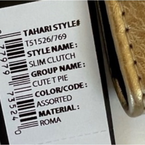 NEW TAHARI SLIM CLUTCH TWO -FOLD WALLET CASE ORGANIZER RFID PROTECTION - Picture 7 of 7